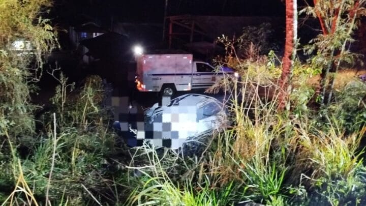 Fuga após assalto termina em grave acidente com duas mortes na BR-282 no Oeste de SC