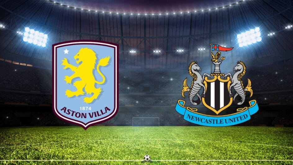 Aston Villa e Newcastle jogam pela primeira rodada da Premier League 2025/26 (Arte: Agência NSC Esporte)