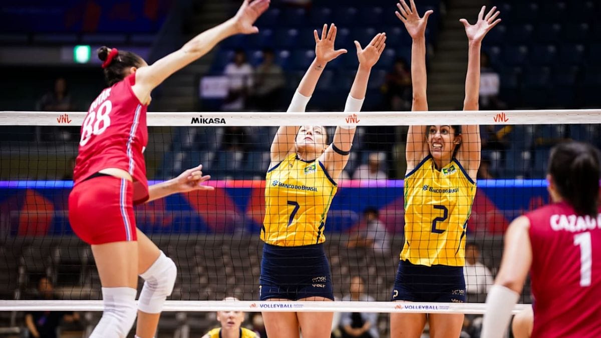 Brasil x França pela VNL