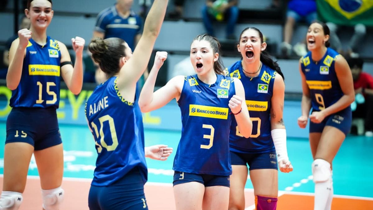 Brasil venceu a segunda no Mundial sub-21 (Foto: FIVB, Divulgação)