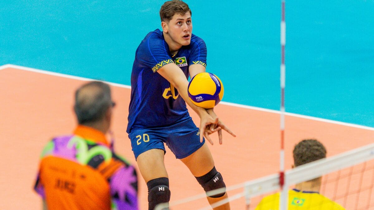Líbero do Brasil no Pan Júnior masculino de vôlei