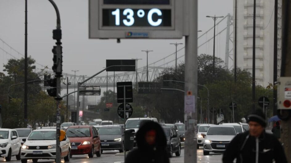 Com máxima de 14°C, Florianópolis é a capital mais fria do Brasil nesta segunda-feira (3)
