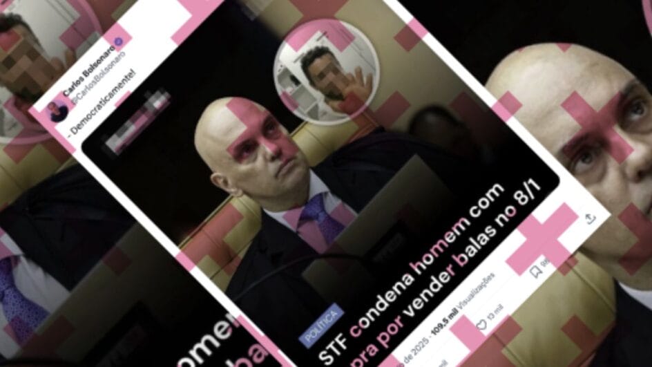 Condenação do STF foi por associação criminosa e incitação ao crime, em razão da participação nos atos de 8 de janeiro (Foto: Comprova, Reprodução)