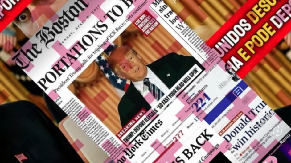 NYT não publicou matéria sobre investigação de Trump contra Eduardo Bolsonaro (Foto: Comprova, Reprodução)