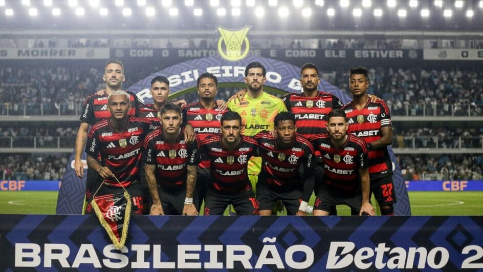 Jogador do Flamengo terminou o casamento (Foto: Gilvan de Souza, Flamengo)