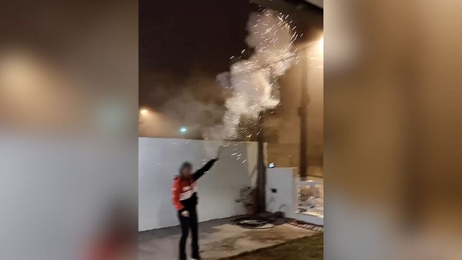 Fogo artifício em São Bento do Sul (SC)