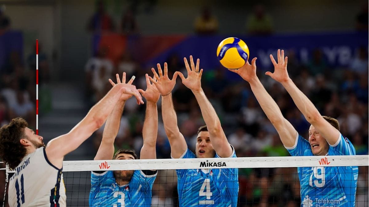 It&aacute;lia x Eslov&ecirc;nia (Foto: divulga&ccedil;&atilde;o FIVB)