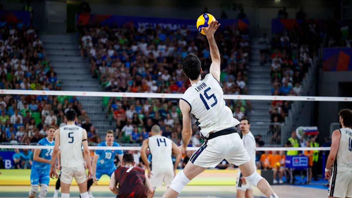 It&aacute;lia x Eslov&ecirc;nia (Foto: divulga&ccedil;&atilde;o FIVB)