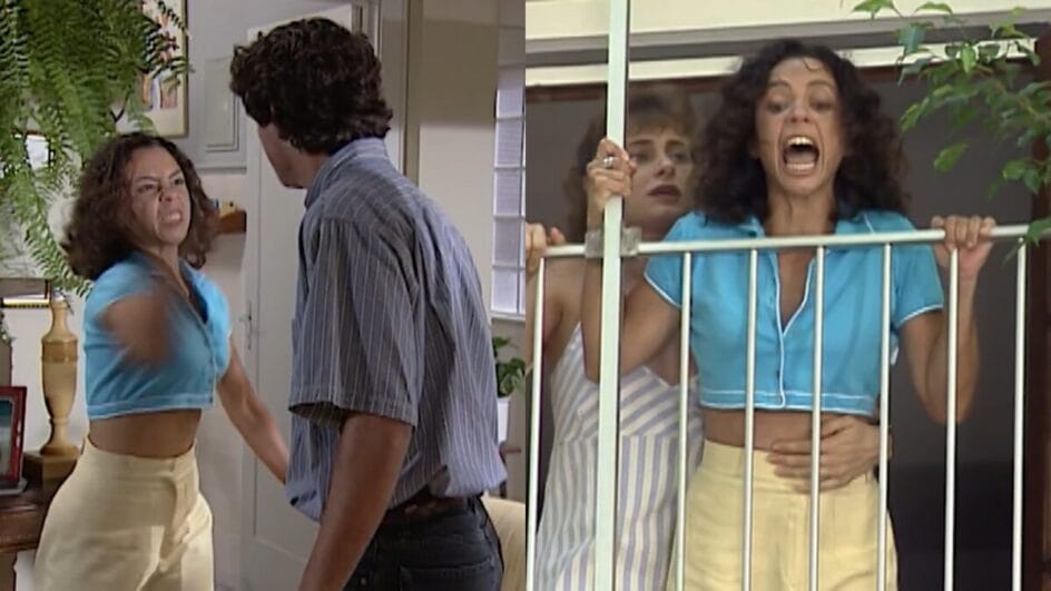 Joyce e Caio brigam feio em História de Amor