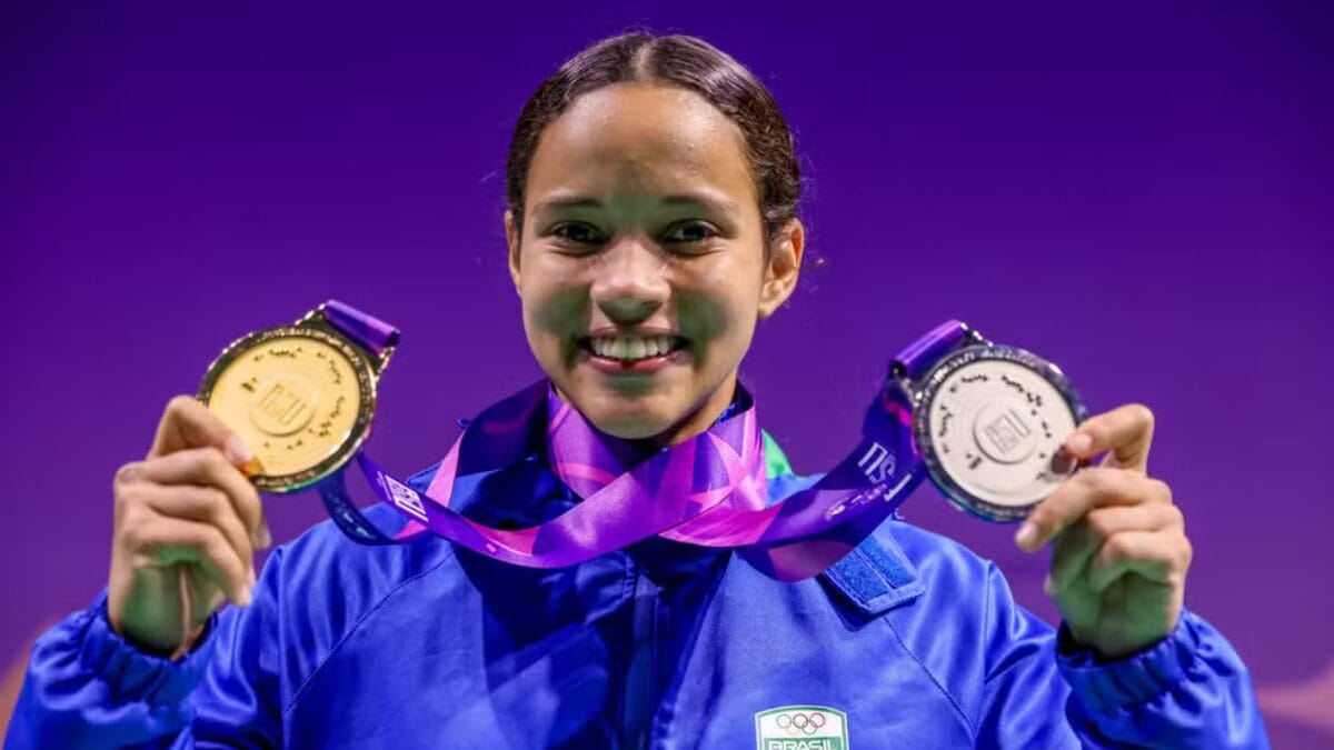 Juliana Viana conquista prata e ouro no Pan Júnior 2025