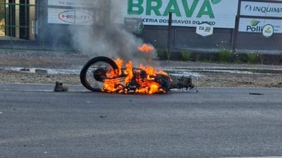 Motociclista morre em acidente de moto em Meleiro