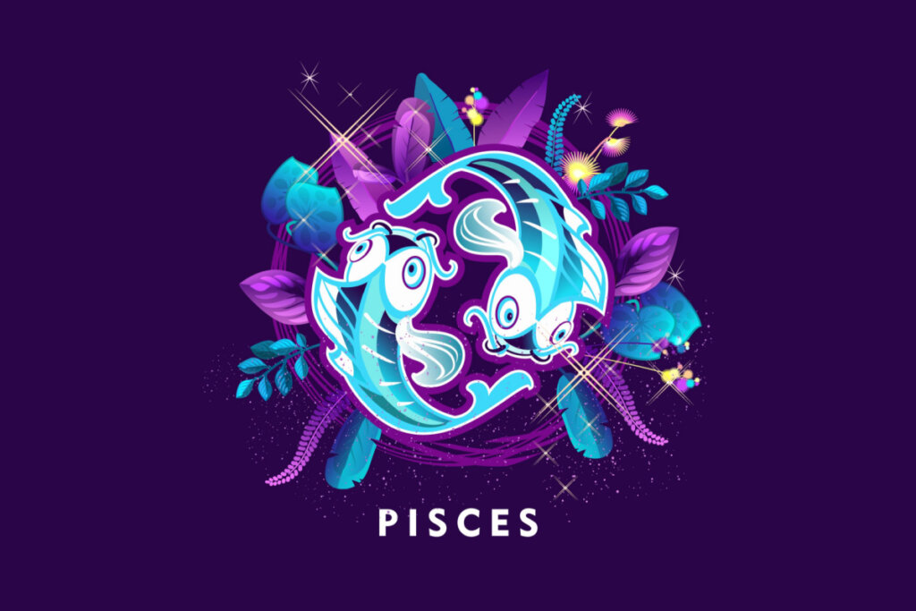 SÃmbolo do signo de Peixes