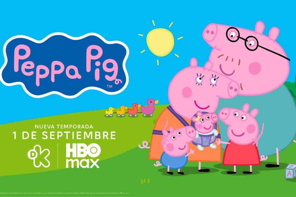 Ilustração da família pig abraçada