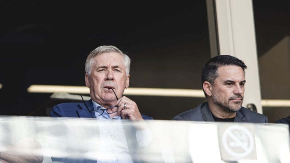 Técnico Carlo Ancelotti acompanhou a rodada do Brasileirão no fim de semana (Foto: Pedro Souza, Atlético)