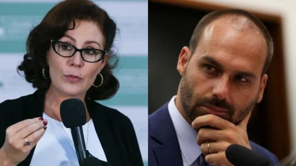 Zambelli e Eduardo Bolsonaro se licenciaram dos cargos de deputado (Foto: Vinícius Loures, Câmara dos Deputados / Lula Marques, Agência Brasil)