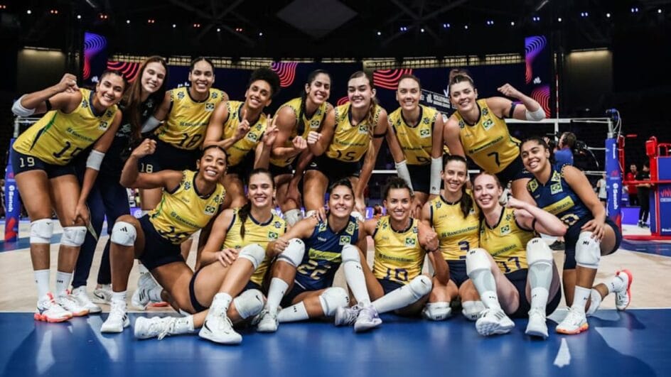 Seleção Brasileira na disputa da Liga das Nações (Foto: FIVB, Divulgação)