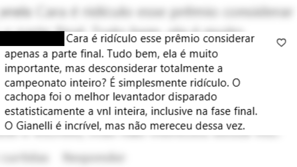 Internautas reagem a ausência de Cachopa como melhor levantador da seleção ideal da VNL 2025