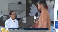 Enfermeira quis que a gravação recomeçasse (Foto: Rede Clube, Reprodução)