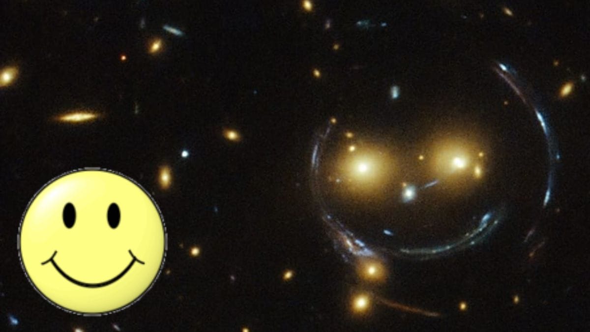 NASA publica imagem do universo sorrindo