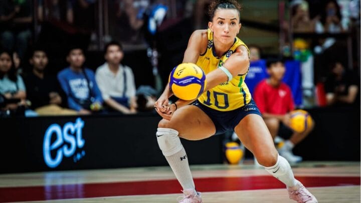Gabi Guimarães da Seleção Brasileira feminina de vôlei no Mundial 2025