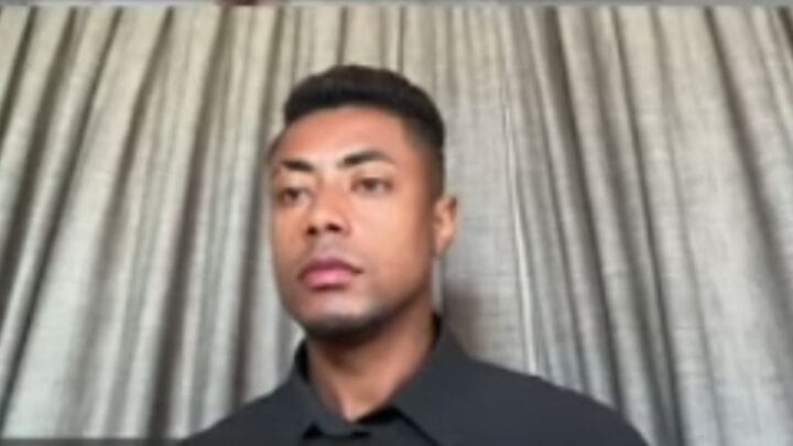 Bruno Henrique durante a audiência