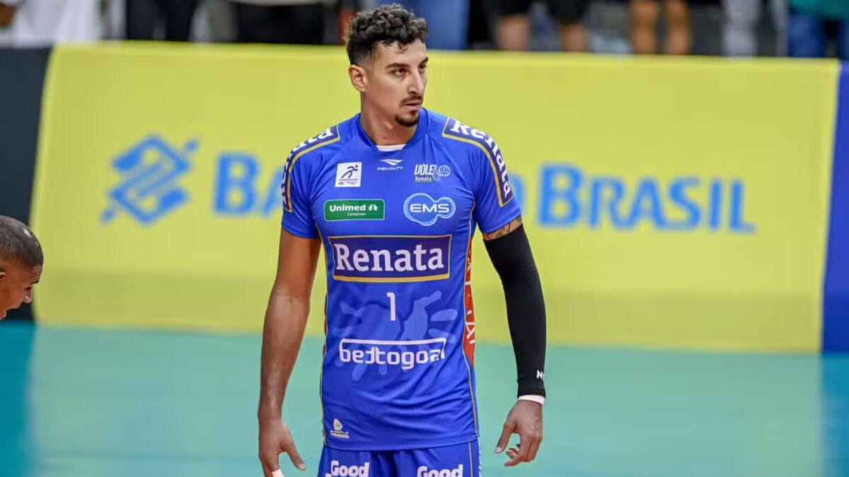 Bruno Lima jogando pelo Campinas (Foto: Pedro Teixeira, Vôlei Renata)