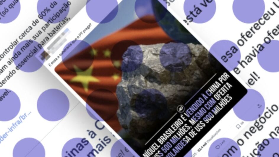 Publicações sugerem que negociação entre empresas seria resultado de articulação entre Brasil e China (Foto: Comprova, reprodução)