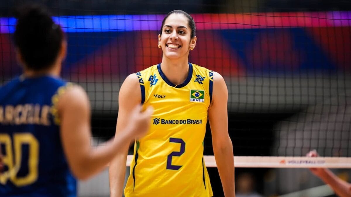 Diana da Seleção Brasileira de vôlei na VNL 2025