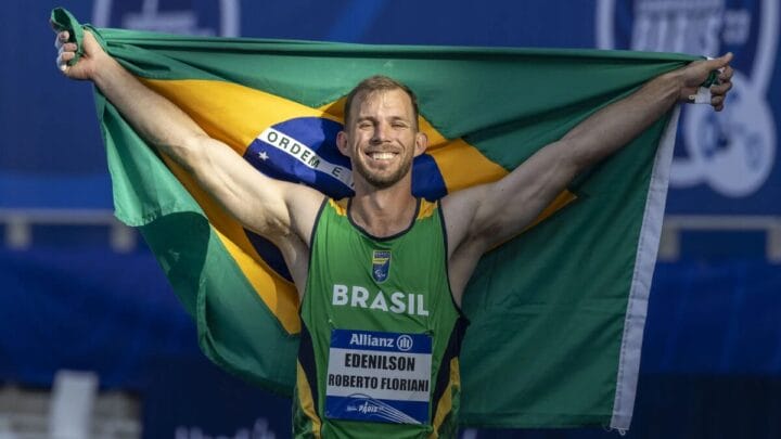 Edenilson Floriani paratleta recordista mundial do lançamento de dardo F42