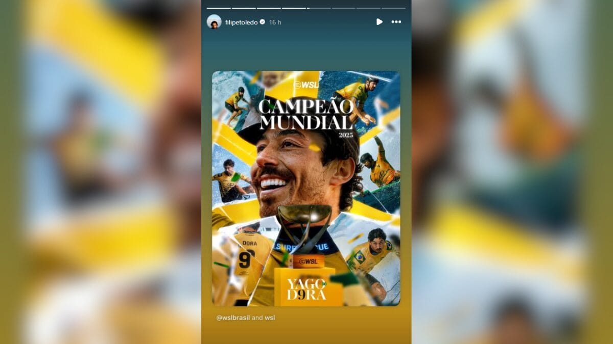 Campeões parabenizam Yago Dora por 1º título no Mundial de Surfe