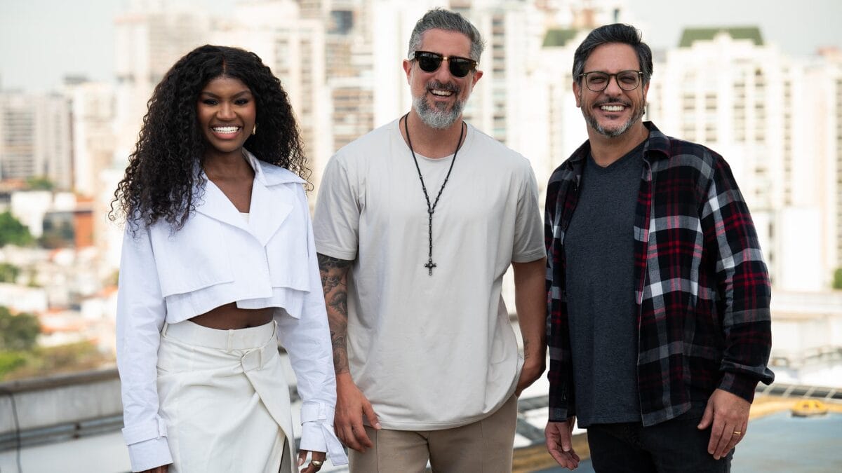 Kenya Sade, Marcos Mion e Lucio Mauro Filho apresentam o The Town 2025 pela Globo