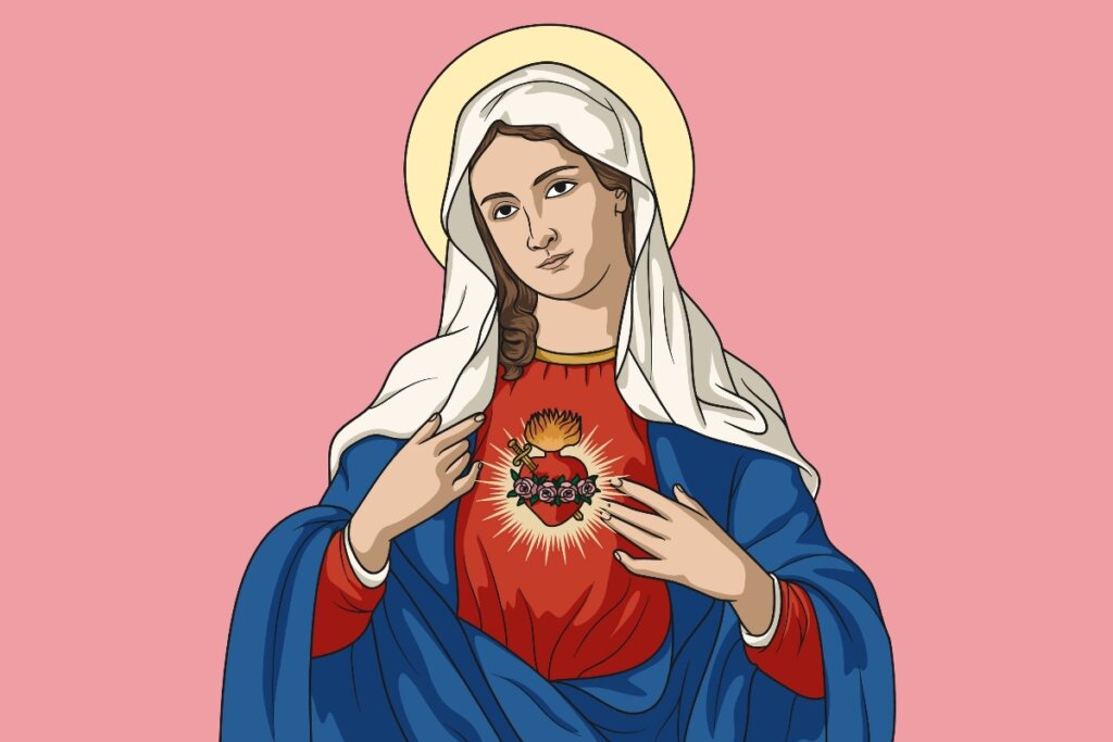 IlustraÃ§Ã£o de Nossa Senhora das Dores