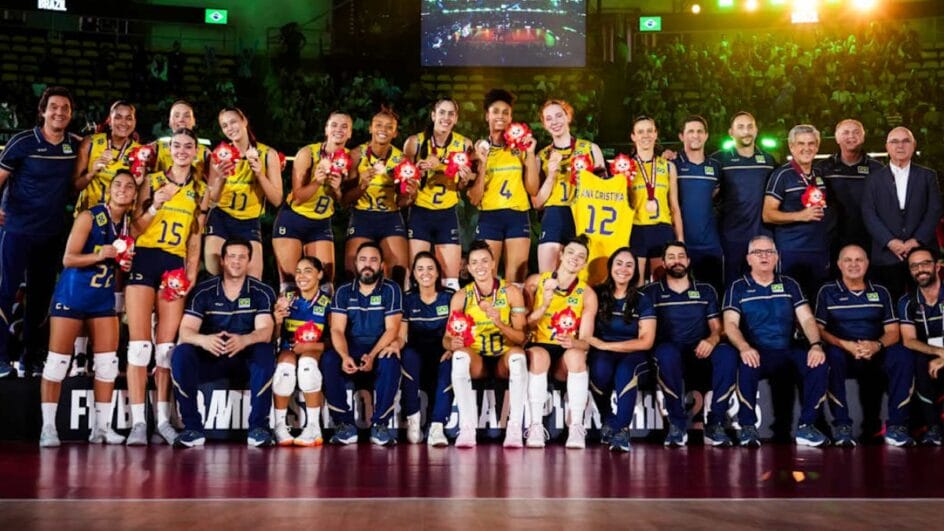 Brasil garantiu mais um pódio na competição (Foto: FIVB, Divulgação)