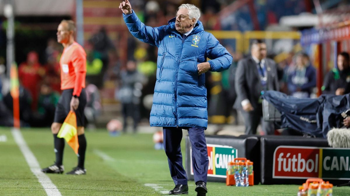 Ancelotti comandou a equipe na derrota (Foto: Rafael Ribeiro, CBF)
