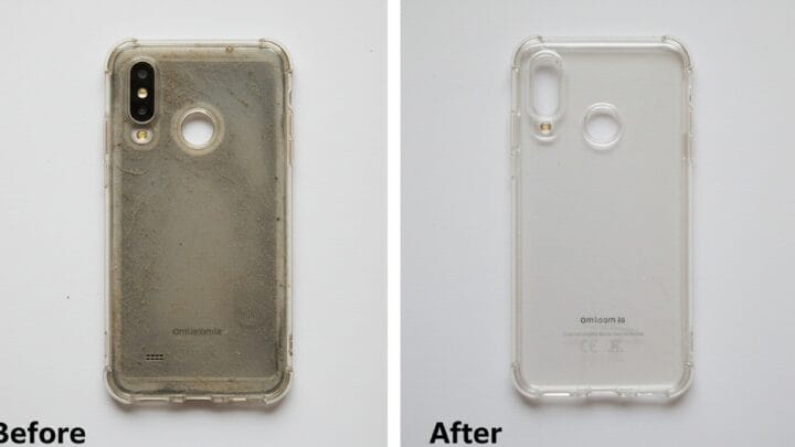 Produtos caseiros podem deixar sua capinha transparente como nova, e ainda evitam o amarelado (Foto: Imagem gerada por IA)