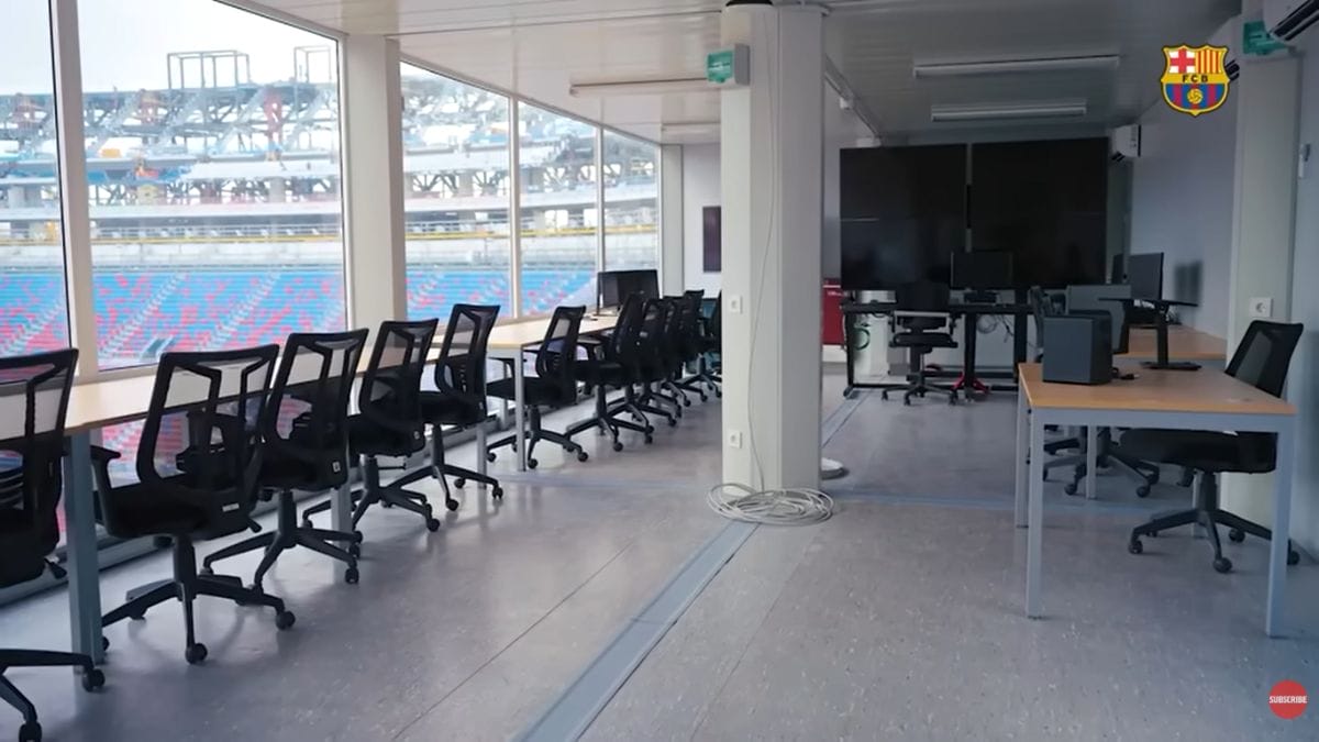 Tribunas (Foto: reprodução YouTube Barcelona)