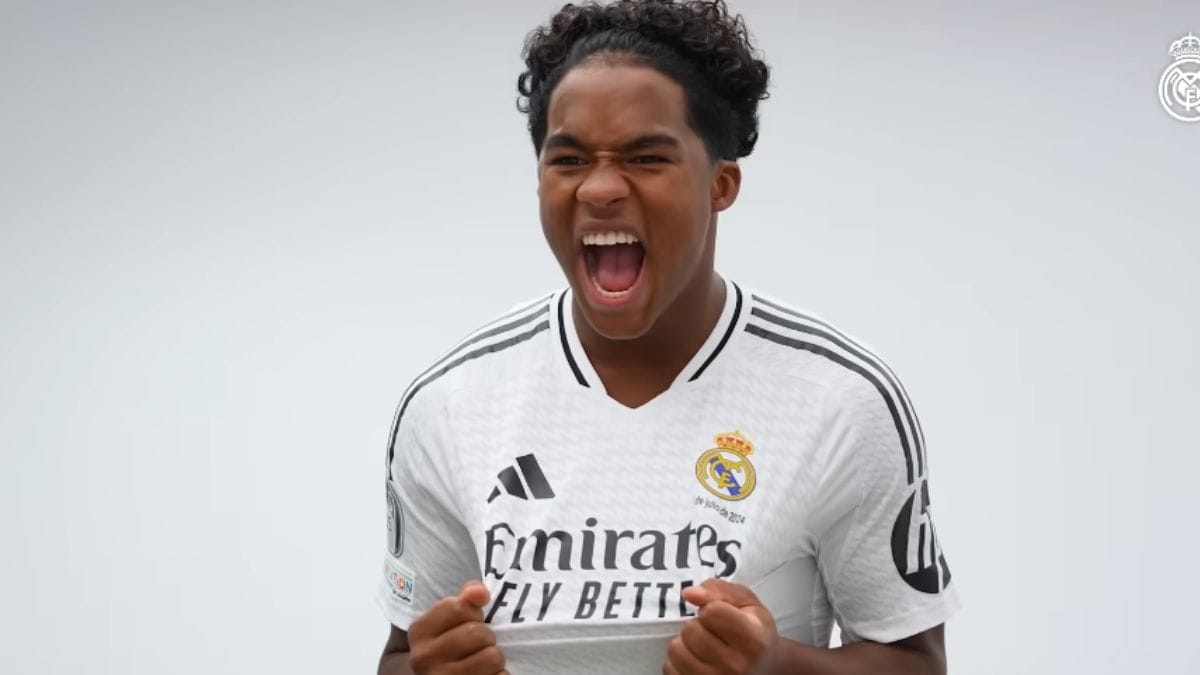 Endrick pode estar de saída do clube espanhol (Foto: Real Madrid TV, Reprodução)