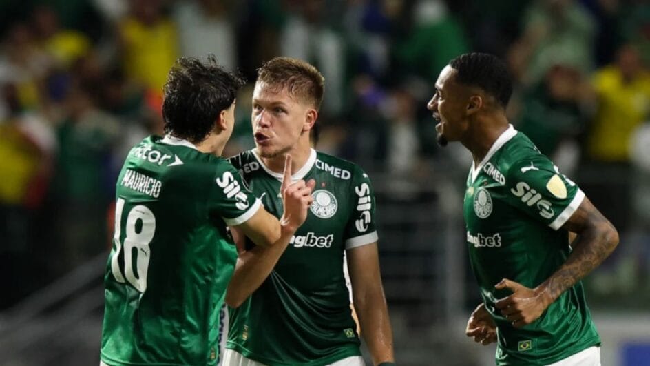 Palmeiras conseguiu a virada sobre a LDU (Foto: Cesar Greco, Palmeiras)