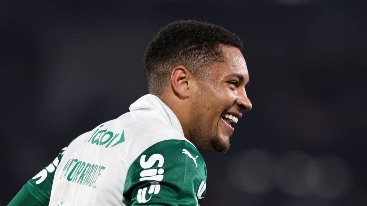 Vitor Roque é o artilheiro do Palmeiras na Série A (Foto: Cesar Greco, SEP)