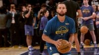 Stephen Curry, do Golden State Warriors (Foto: Reprodução, X. NBA)