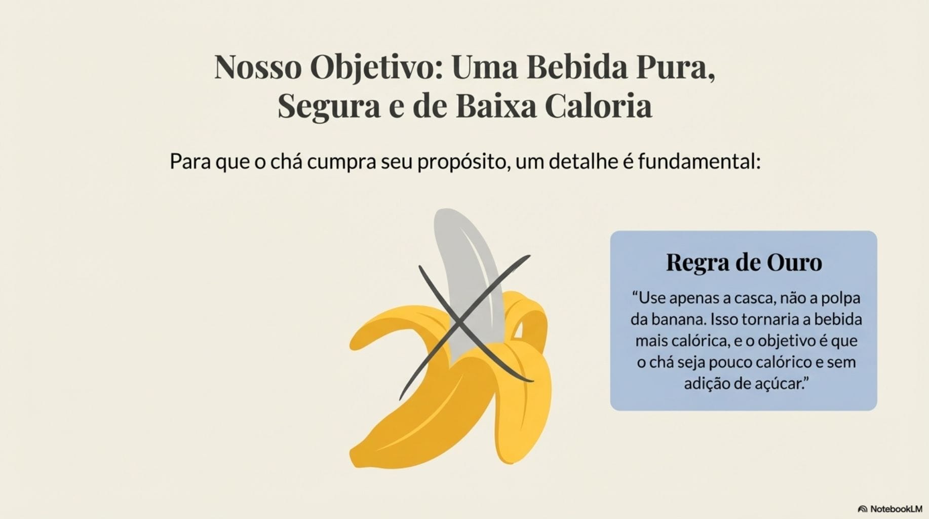 Guia Visual sobre Chá de Casca de Banana emagrece mesmo ou não