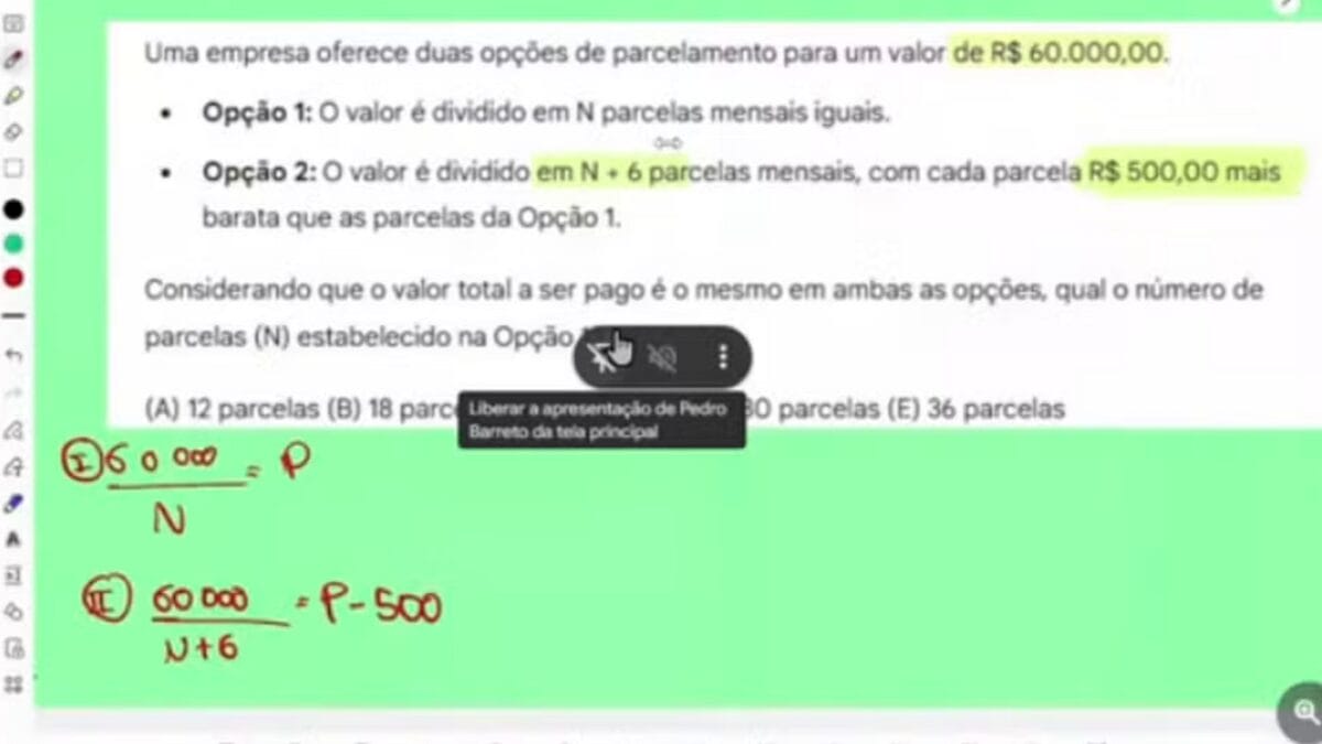 Live com questões quase iguais às do Enem 2025 foi ao ar 5 dias antes da prova