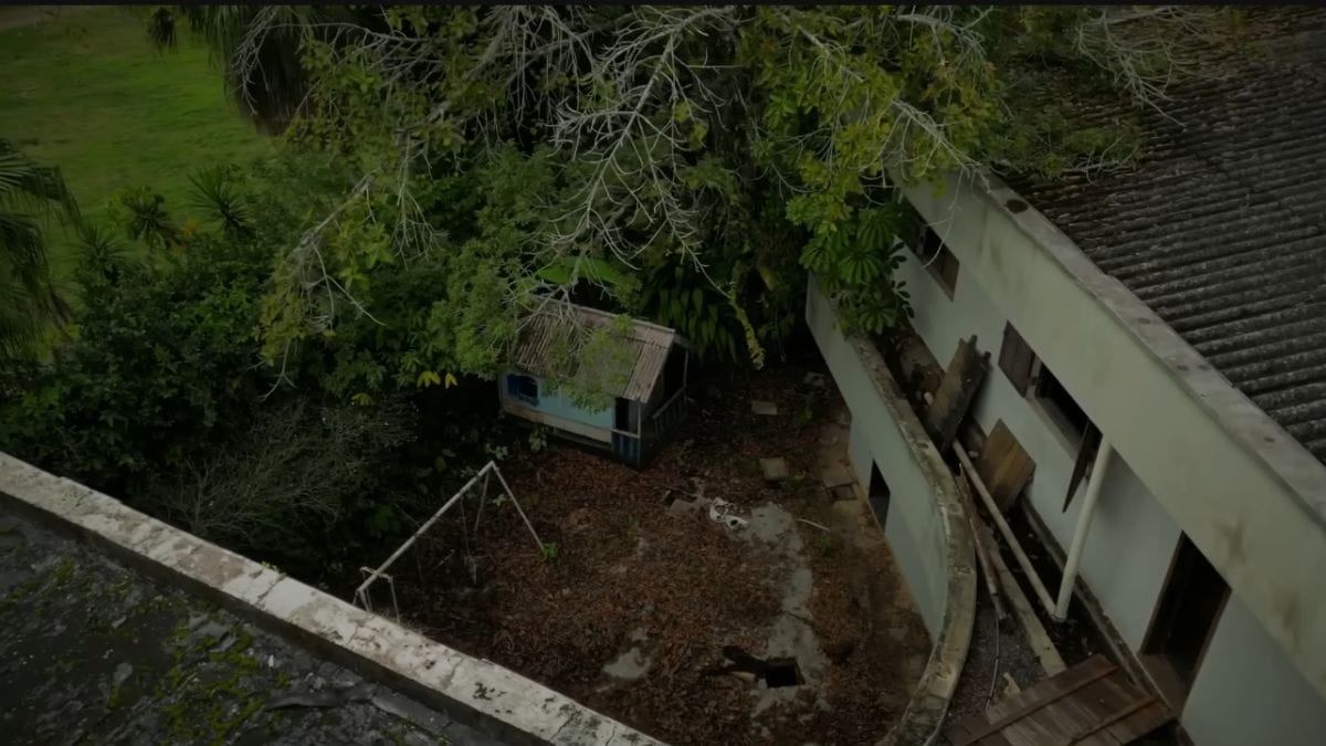 Área interna da mansão