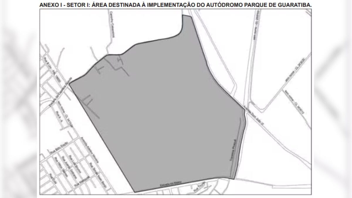 Área destinada para a construção do Autódromo Parque de Guaratiba