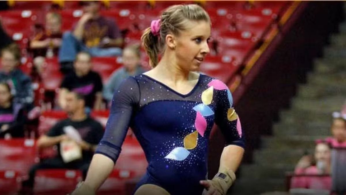 Alyssa Prichett competiu por Chapecó na Ginástica Artística — Foto: Divulgação