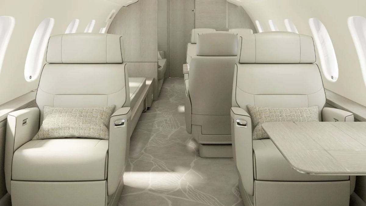 Modelo de jatinho igual ao de Cristiano Ronaldo (Foto: divulgação, Bombardier)