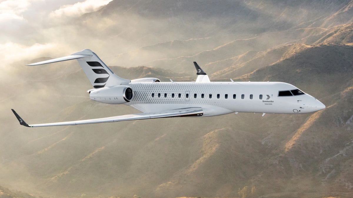 Modelo de jatinho igual ao de Cristiano Ronaldo (Foto: divulgação, Bombardier)