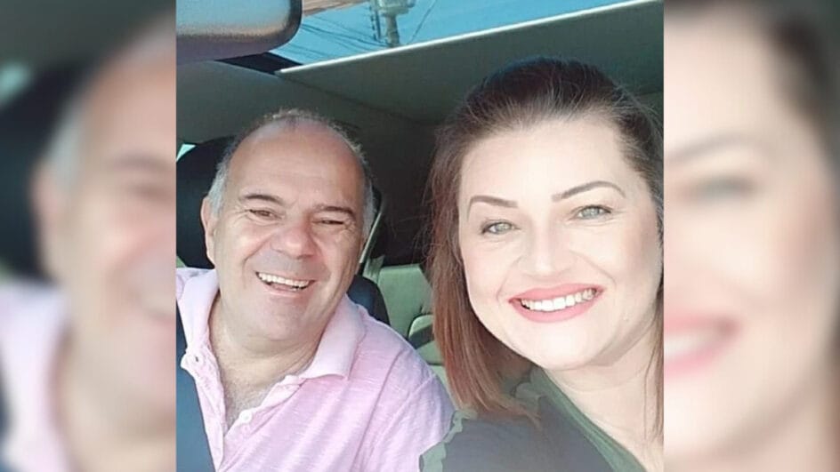 Araceli Cristina Zanella e Valter Agostinho de Faria Junior viviam em união estável (Foto: Redes sociais, Reprodução)