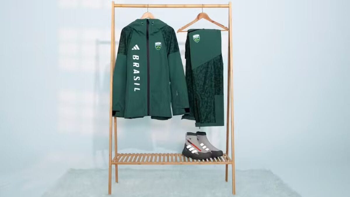 Coleção de uniforme do Brasil para as Olimpíadas de Inverno Milão-Cortina de 2026