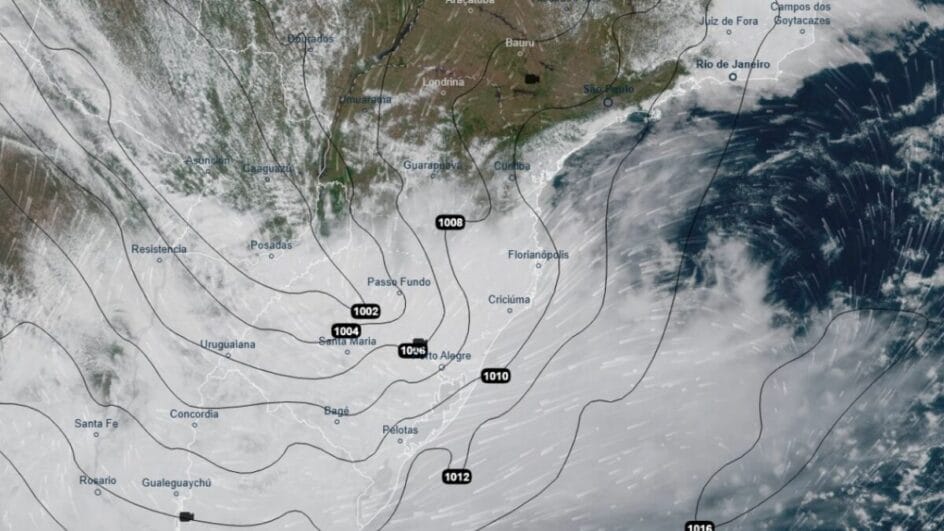Como se forma ciclone que deixou SC em alerta vermelho para ventos fortes e chuvas